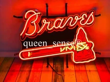 New Atlanta Braves Light Lamp Neon Sign 20" With HD Vivid Printing