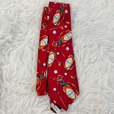 Tasbaco Hot Sauce Vintage Neck Tie Hot Sauce Bottle Golf Clubs Made in USA Silk