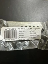 Accu-tek LT-380 Flat Butt Plate Magazine