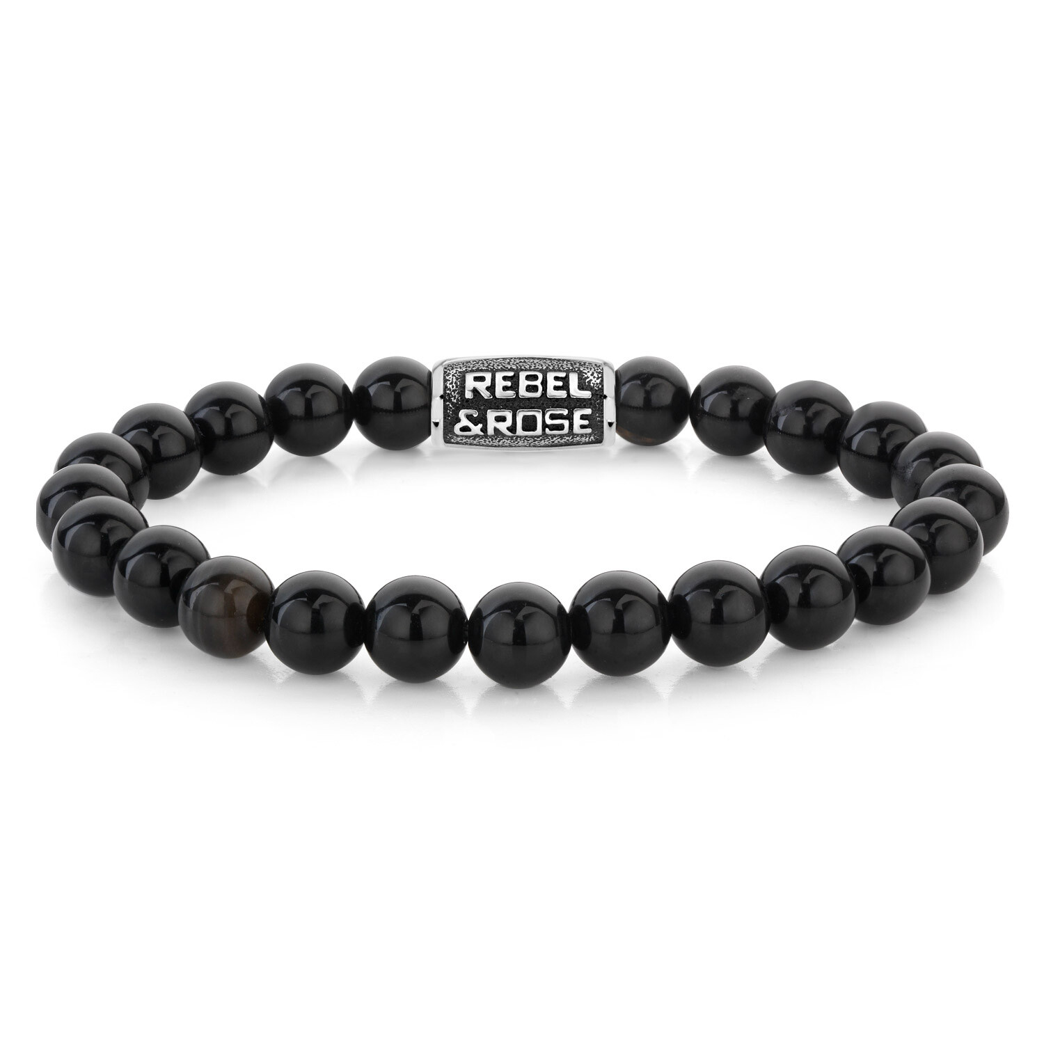 REBEL - ROSE Schmuck Herren-Нарукавная повязка из черного бархата винтажная 8 мм RR-80102-V 11390₽