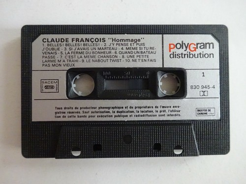 CLAUDE FRANÇOIS : HOMMAGE (avec KOKO / NABOUT TWIST) ♦ CASSETTE EXCELLENT ETAT ♦ - Picture 2 of 5