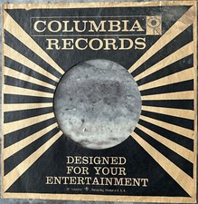 Columbia black sunburst 45rpm commercial/company sleeves: Lot of 4