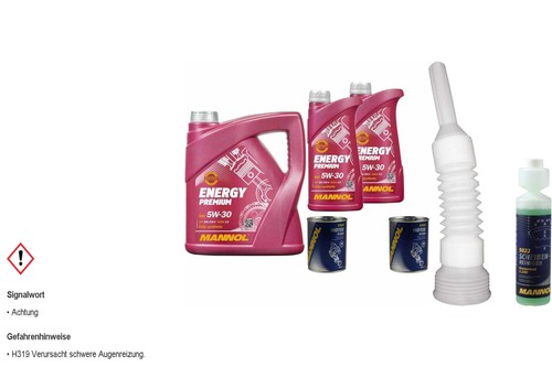 DENCKERMANN Inspektionspaket Energy Premium 5W-30 5L Für Opel
