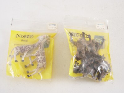 Ougen Elastolin Lot of 2 Miscellaneous Animal Bags