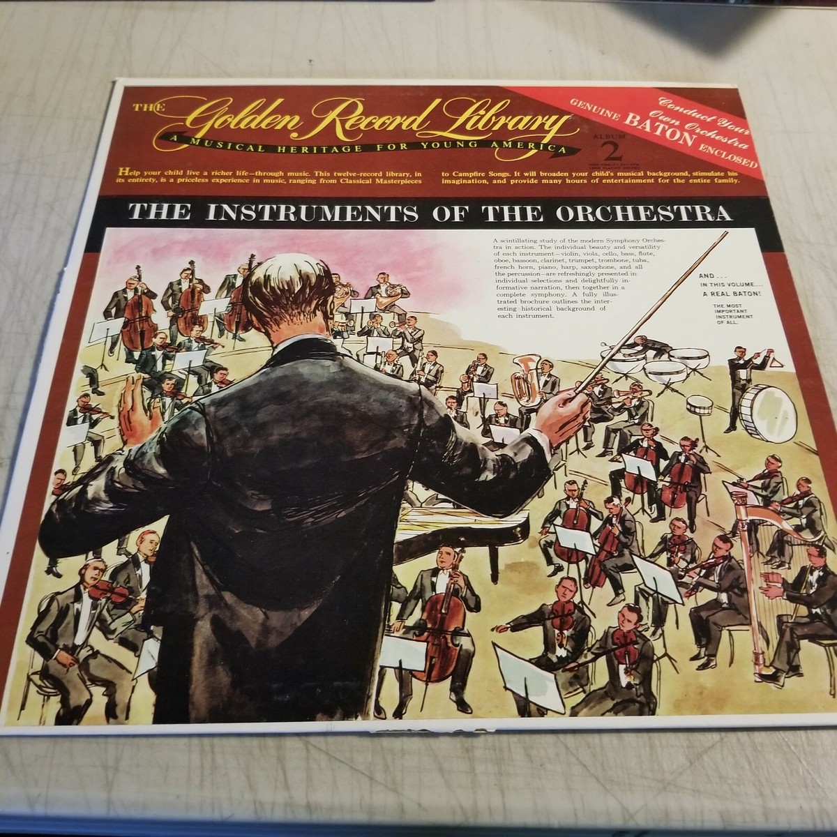 GOLDEN RECORD LIBRARY VOL 2 INSTRUMENTS OF THE ORCHESTRA LP EX RL