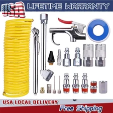 20PCS Air Compressor Accessory Kit with Hose, Air Compressor Tool  1/4" NPT Hot