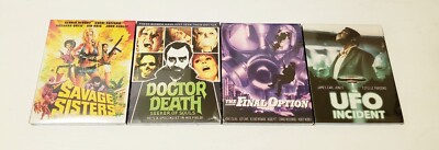 NEW Savage Sisters Dr. Death Final Option UFO Incident Blu-ray W Slipcover Kino