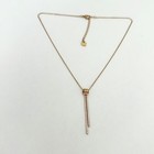 Swarovski Lifelong Rose Gold Plated Crystal Y Drop Necklace
