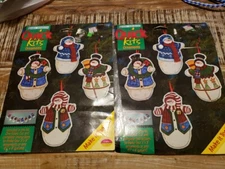 Daisy Kingdom Quick Kits Snowmen Ornaments Or Garland 2 Kits