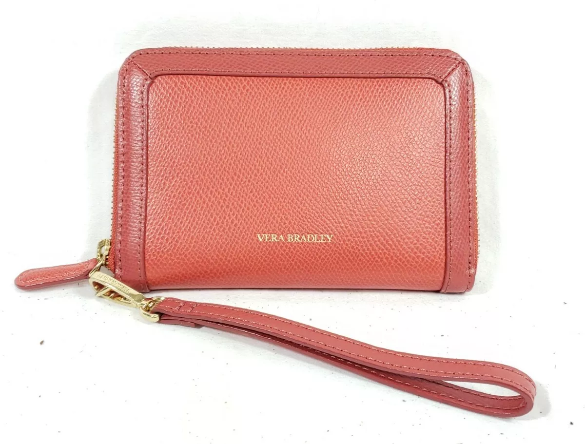 Vera Bradley Grab Go Burnt Orange Wristlet Wallet eBay
