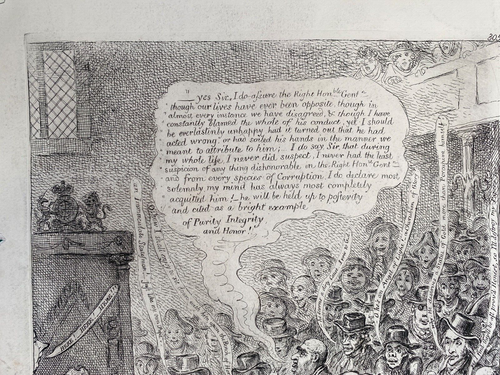1806 (1849) Antique Print; La Diable-Boiteux & Political Candour by J. Gillray - Picture 7 of 8