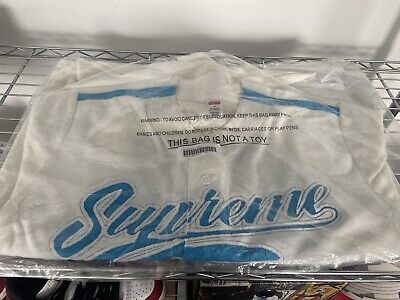 Supreme Velour Baseball Jersey SIZE MEDIUM | eBay