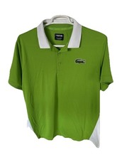 Lacoste Sport Miami Open Polo Mens Size Shirt XXL Mens FR 8 Green White NWOT