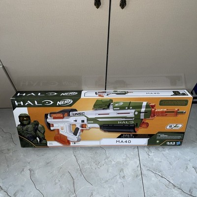 2020 Hasbro NERF Halo MA40 Motorized Dart Blaster with Game Code