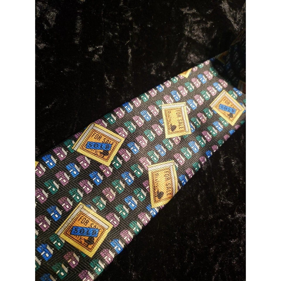 Corbata para el cuello Romario Manzini Realty en venta casas para hombre negra púrpura azul carrera Foto 3 de 4