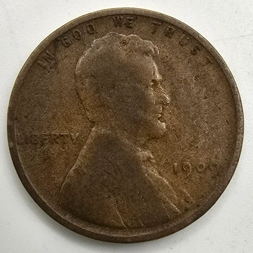 1909 P Lincoln Wheat Cent VG/F You Grade It First Year Type Coin Penny Free Ship