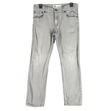 Levis 513 Slim Straight Jeans Pants Boys 18 Gray Casual Bottoms