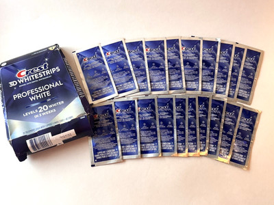 3D Whitestrips Professional  Teeth Whitening Strips   20 Treatments - 45 Minutes