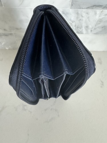KATE SPADE New York Navy Blue Neda Haven Lane Glitter Dot Zip Around Wallet - Picture 10 of 21