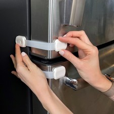 Baby Proofing Cabinet Locks - Childproofing Adjustable Multi Use Straps Latch...