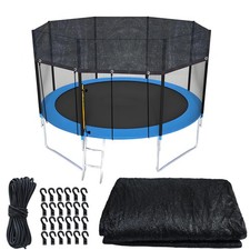 Upgraded Trampoline Cover 14FT Round Heavy Duty Sunblock Cloth Black Top Sun ...