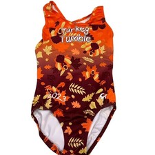 Turkey Tumble 2023 Girls Gymnastics Leotard AXS GK Thanksgiving Fall Theme