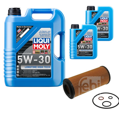 FEBI Ölfilter 7L LIQUI MOLY 5W-30 Longtime High Tech für BMW 5er Touring E61