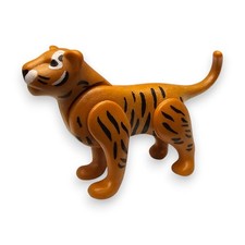 Playmobil Animals Tiger Figure Wildlife Cub Brown Black Stripes