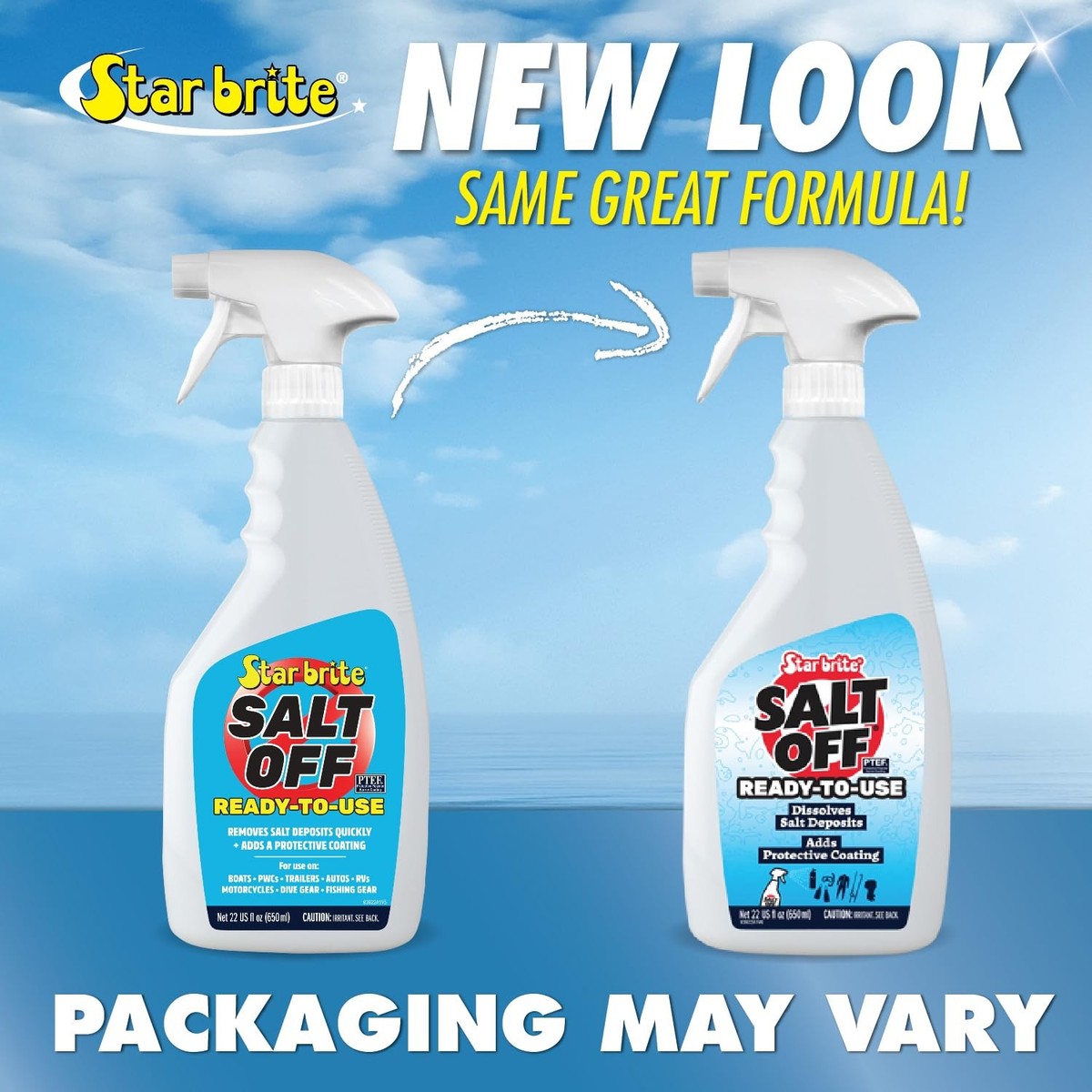 STAR BRITE Salt Off Ready-to-Use Spray - Salt Remover Wash - 22 OZ