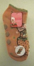 NEW Womens Strawberry Shortcake No Show Socks. 4 Pair. Shoe Size 4-10.