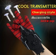 Spiderman Web Shooters Toy Wrist Launcher Cosplay Peter Parker Glove For Kids