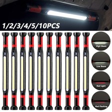 1-10PCS Under Hood Work Light Bar LED Magnetic Light Cordless USB Rechargeable