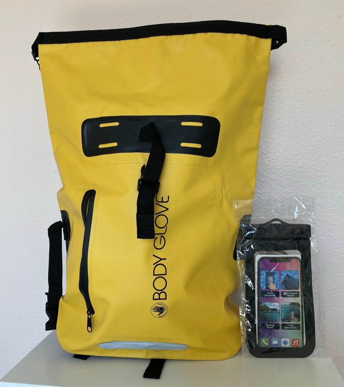 NEW IN PKG Body Glove Ultra Dry Yellow Backpack