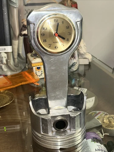 DARRELL GWYNN  Engraved NHRA PISTON CONNECTING ROD QUARTZ 10” Alarm Clock Works