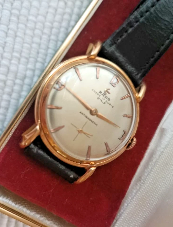 BIG 37 MMS RADO CALIBER AS 1560 MANUAL WIND FANCY LUGS SWISS WATCH from Ca 1950 - Image 2 of 4