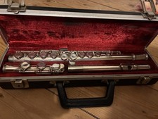 Trevor J James Silver Plated Flute With Leather Case