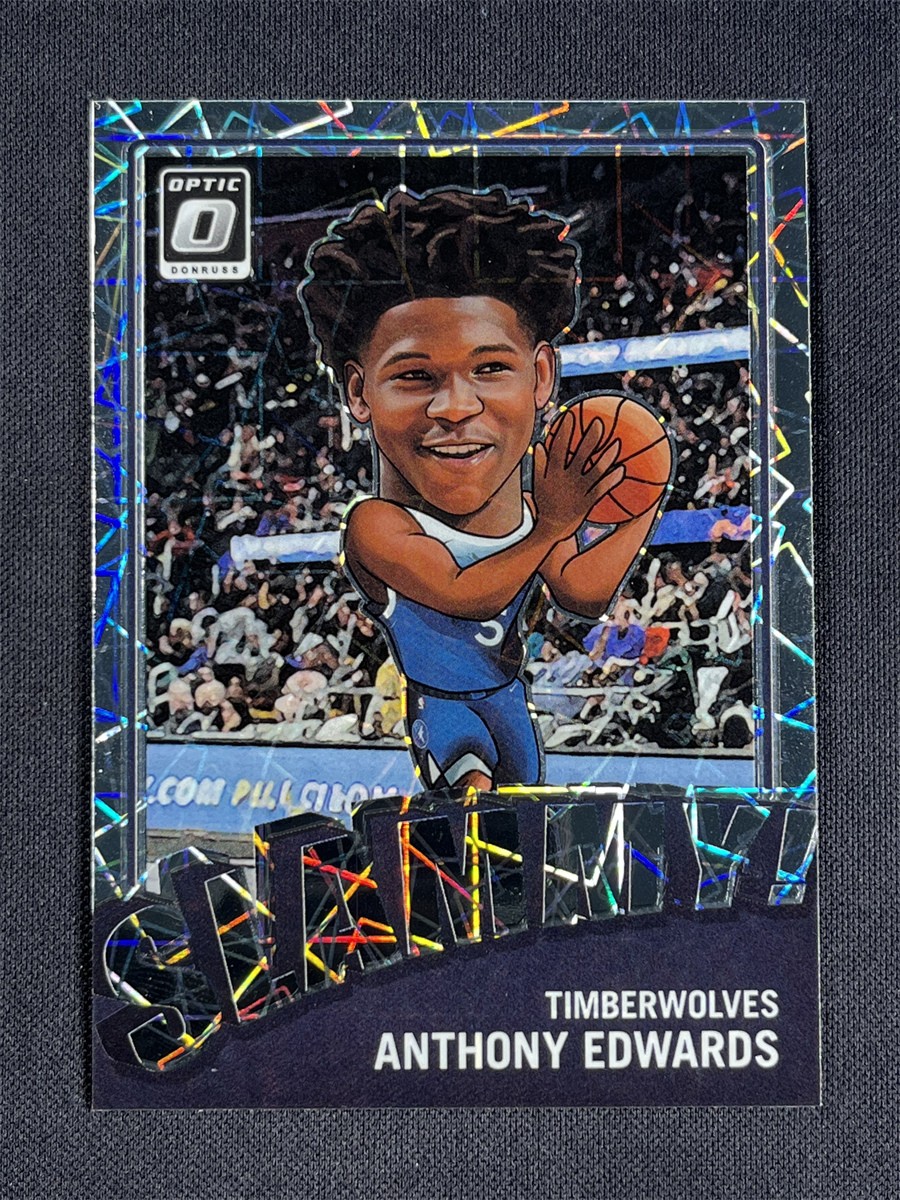 2023-24 Panini Donruss Optic Anthony Edwards #4 Velocity Slammy! Case Hit SSP