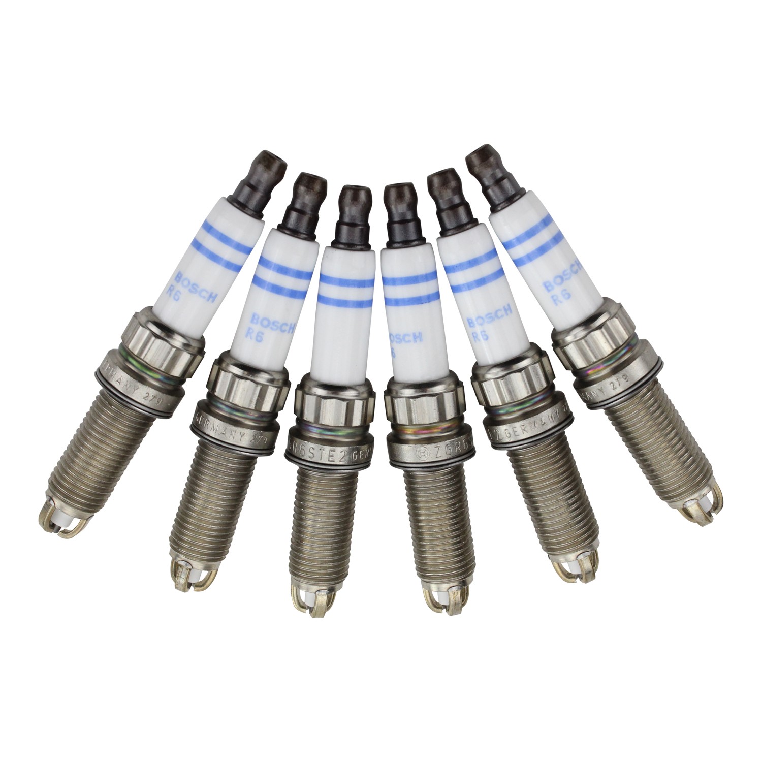 For BMW F01 E60 E71 E89 E90 Pre-Gapped Set of 6 Spark Plugs Bosch ZGR6STE2