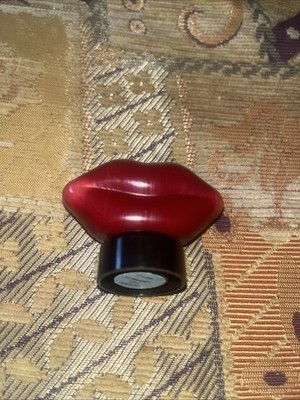 Vintage Soviet USSR Russian Perfume Cologne Lips Bottle FLORA ''IRIS'' Label 1970s