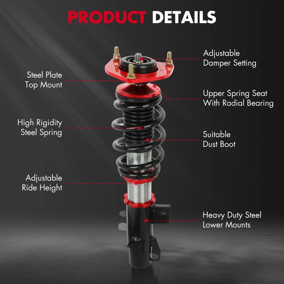 Amortiguador Coilovers para Mini Cooper R56 2007-2015 FWD Suspensión Kit de resorte reductor Foto 2 de 4