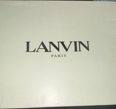 Lanvin Men's White Green Low Top Lace Up Sneakers HP 806