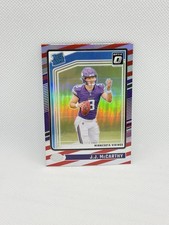 2024 Donruss Optic Football JJ McCarthy Freedom Prizm Rated Rookie Vikings