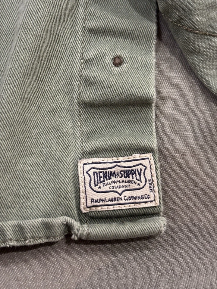 Camisa Ralph Lauren Denim & Supply Camuflada Bandera de EE. UU. Militar Envejecida Sin Mangas M Foto 3 de 4