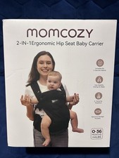 Momcozy 2-in-1 Ergonomic Hip Seat Baby Carrier 0-36 Months Multiposition 44Lbs