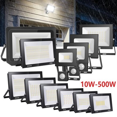 LED Fluter Außen Strahler Scheinwerfer 500W 300W 200W 100W 50W 30W 20W 10W IP65