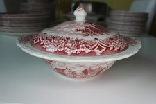 Grindley Homeland, 1 kleine Suppenschüssel / Terine, Staffordshire England rot