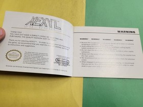 Xexyz (Nintendo NES) Original Instruction Manual