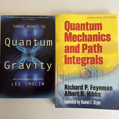 Quantum Physics Book Lot 2   Feynman Path Integrals + Smolin Quantum Gravity