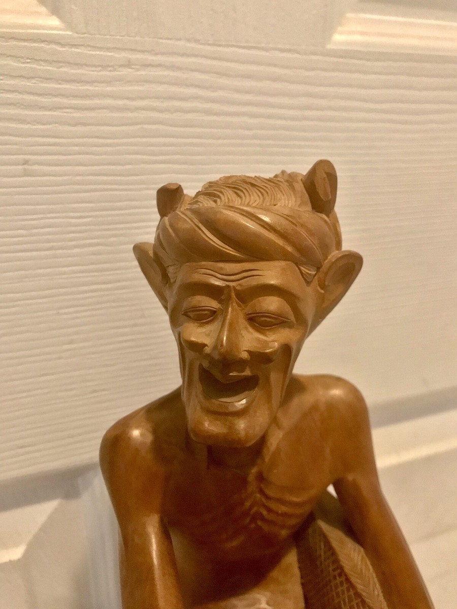 Ketut Rodja (1902-1965) Mas Bali Indonesia Wood Wooden 10” Statue