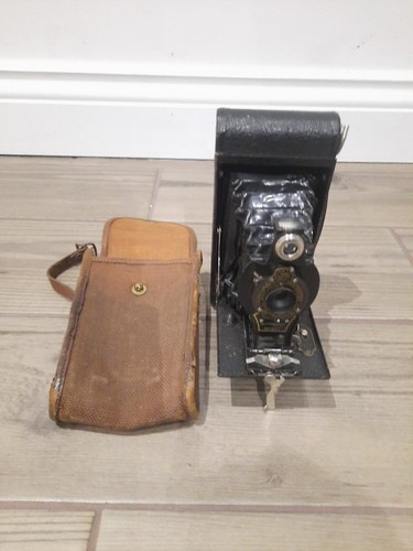Kodak Autographic medium format roll film camera With Case #1a